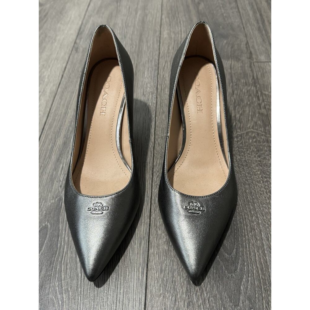 Coach Orla Metallic Leather Pump Size 8
